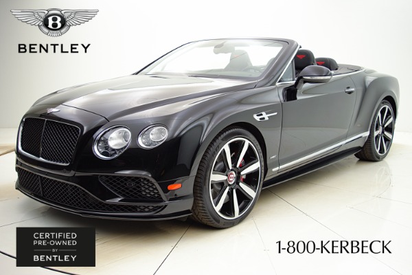 Used Used 2017 Bentley Continental GT V8 S Convertible for sale $179,000 at F.C. Kerbeck Lamborghini Palmyra N.J. in Palmyra NJ